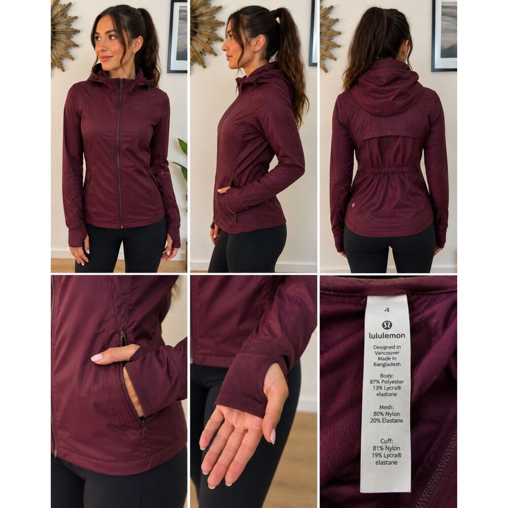 lululemon Goal Crusher Jacket – Women's Size 4 – Redwood